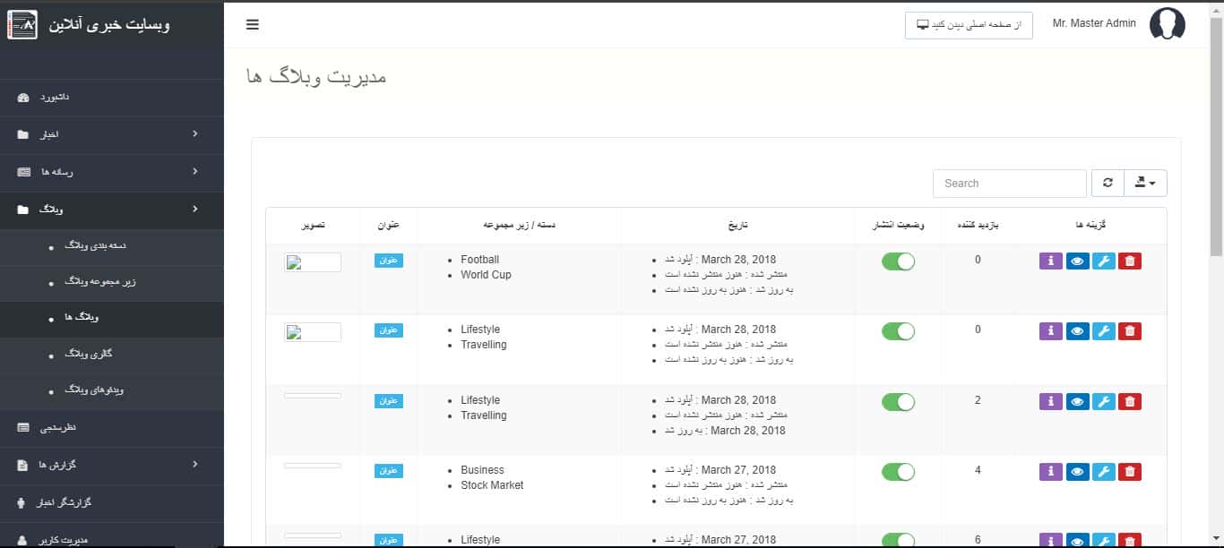 اسکریپت پورتال خبری آنلاین در پی اچ پی کدایگنایتر (PHP CodeIgniter) با سورس کد 2342