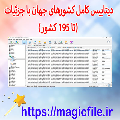 دانلود-دیتابیس-کامل-کشورهای-جهان-با-جزئیات-پیشرفته-(تا-۱۹۵-کشور)-سه-فرمت JSON,-sqlite,-Excel