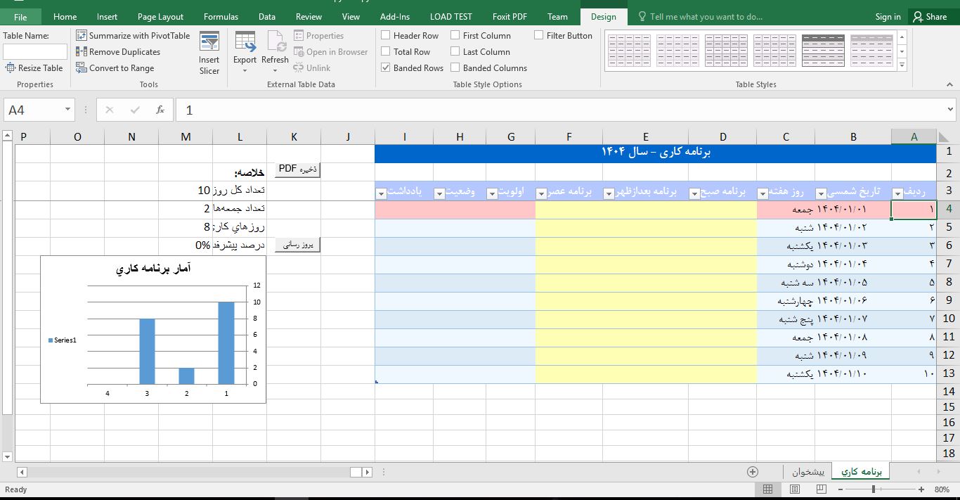 اکسل برنامه کاری با VBA ماکرو 6464