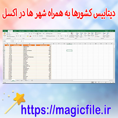 دانلود-دیتابیس-لیست-نام-کشورها-به-همراه-لیست-شهر-ها-در-فایل-اکسل