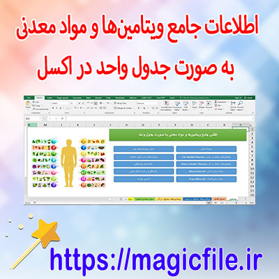 جدول-اکسل-اطلاعات-جامع-ریزمغذیها-،-ویتامینها-و-مواد-معدنی